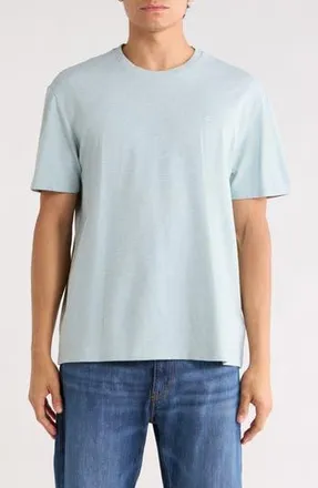 Calvin Klein Classic Fit Heathered Stretch Cotton Piqu&eacute; T-Shirt in Pale Meadow at Nordstrom Rack, Size Xx-Large