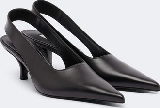 Toteme Leather slingback pumps