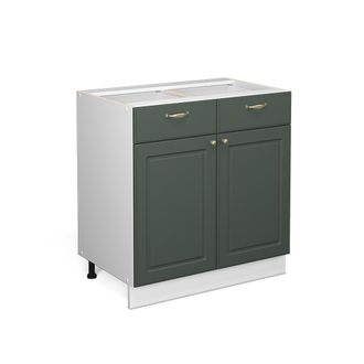 Vicco Armario De Ba&ntilde;o Fame-line, Verde Dorado Casa De Campo, 80 X 81.6 Cm Sin Encimera Vicco
