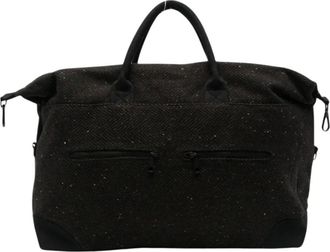 Les Deux Tassen, Heren, Bruin, ONE Size, Herringbone Weekend Bag