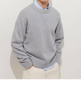 Alex Mill Gabriel Crewneck Sweater In Heather Grey