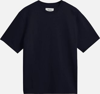 Wax London Mens Wax London Dean Jolt Slub T-Shirt - Navy - Size: 42