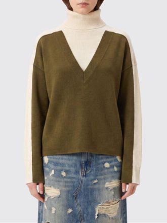 Maison Margiela Relaxed Fit Bicolor Wool Turtleneck Sweater