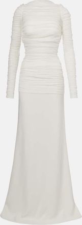 CHRISTOPHER ESBER Bridal - Abito lungo in tulle di seta