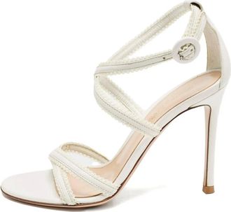 Gianvito Rossi 100 mm gewelfde sandalen - Wit