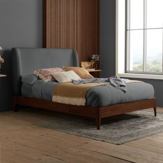 Birlea Halfden Bed Frame in Grey | Size: Double