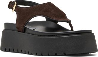 Steve Madden Tabor Womens Sandals Brown Suede : 7.5 M