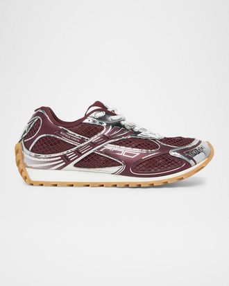 Bottega Veneta Men & apos;s Orbit Technical Fishnet Sneakers