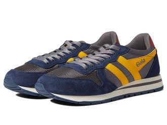 Gola Daytona Mens Shoes Ash/Navy/Sun : 10 D - Medium, Textile/Suede/Leather