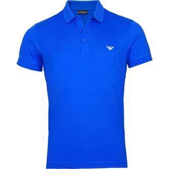 Emporio Armani Polo Shirt - Heren - Polos - Blauw - M - Katoen - Tops