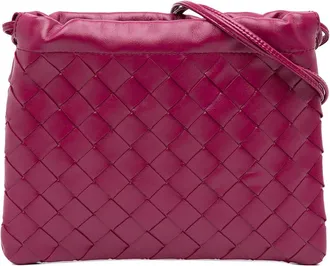 Bottega Veneta Pre-owned Bottega Veneta Small Nappa Intrecciato Dustbag Drawstring Crossbody Ladies 7W0OIKFOPA9HBCPV