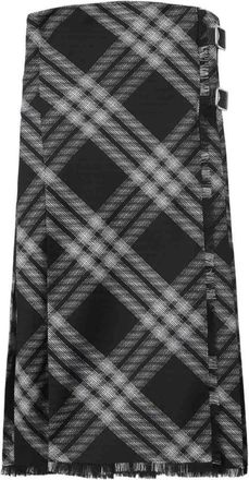 Burberry Check Dress - Dames - Rokken - Zwart - Maat: 2XS Wol