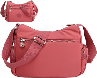 Generic Womens Shoulder Bag - Multi-Pocket Bag, Lightweight & Waterproof Nylon Purse, Casual Messenger Bags For Travel, Daily Use, Work, School, And Business 