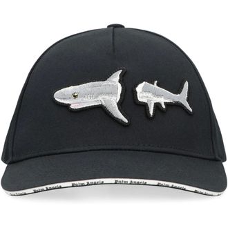Palm Angels Caps, male, Black, Size: ONE SIZE Baseball cap Broken Shark