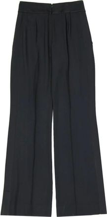 Alberta Ferretti Dames, Broeken, Zwart, Maat: L Satijn