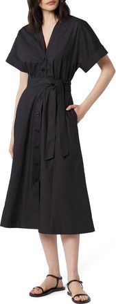 Equipment Calyer Cotton Shirtdress in True Black at Nordstrom, Size 4