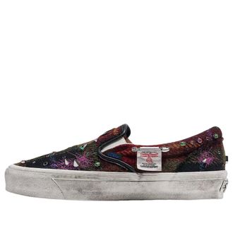 Vans x Harris Tweed Premium Classic Slip-On Tweed Red Blue VN000E96BJN