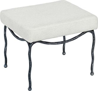 Safavieh Couture Lacarla Metal Legs Ottoman