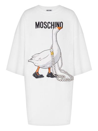 Moschino Oversized White Mini Dress