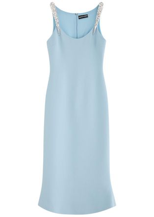 DAVID KOMA David Koma Crystal-embellished Midi Dress - Blue - 10 (UK10 / S)