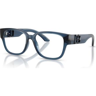 Dolce & Gabbana 49mm Square optical glasses in Blue at Nordstrom