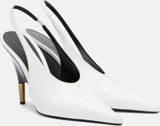 Khaite Bella 100 leather slingback pumps