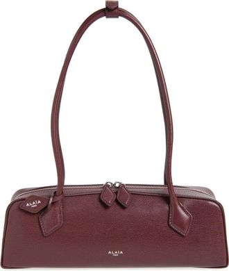 Alaia Le Teckel Medium Shoulder Bag in Rouge Grenat at Nordstrom