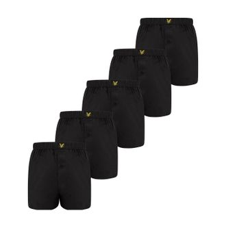 Lyle & Scott Heren Boxershorts (Set van 5) (Zwart)