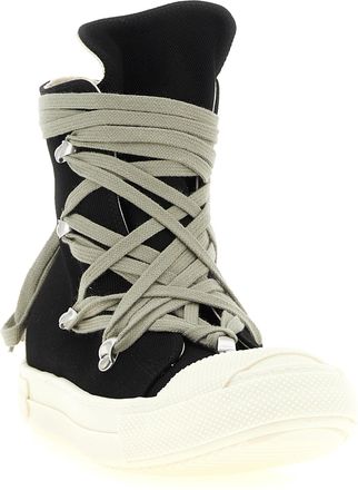 Rick Owens Megalace Sneaks High-Top Sneaker - Black