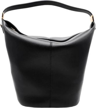 Twinset Hobo Schoudertas - Dames - Schoudertassen - Zwart - ONE Size - Leer - Tassen