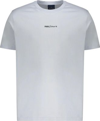 Paul & Shark Rondhals T-shirt van katoen - Heren - T-shirts - Blauw - 2XL - Katoen - Tops