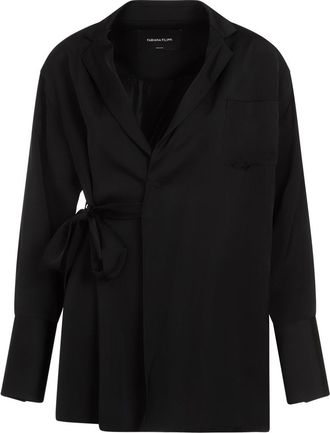 Fabiana Filippi Black Viscose Blazer-Donna