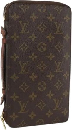 Louis Vuitton Pre-owned Clutches, female, Brown, Size: ONE SIZE Pre-owned Monogram Travel Case