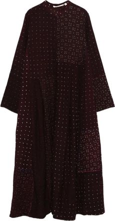 Injiri Abito midi a pois - Marrone