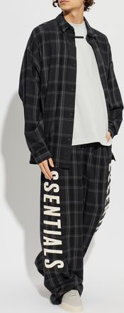 Fear of God Cotton T-shirt With Sewn-in Logo, Mens, Grey