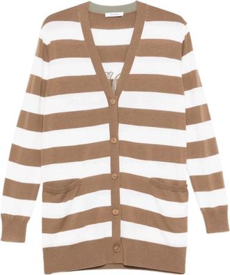 Max Mara Fiemme Cardigan - Dames - Vesten - Veelkleurig - M - Wol - Truien & Vesten