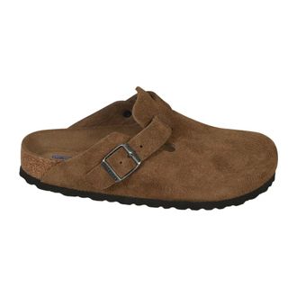 Birkenstock Mules, male, Brown, Size: 11 US Boston Soft Footbed Narrow Fit