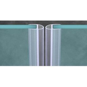 OEM Junta De Ducha Universal Para Vidrio De 6-12 Mm - Perfil De Goma Flexible En Forma De U, Longitud 5,5 M, Espesor 10 Mm