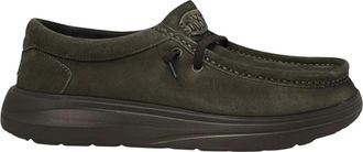 Hey Dude Su&egrave;de Comfort Loafers - Heren - Veterschoenen - Bruin - 43 EU - Su&egrave;de - Schoenen