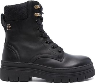 Tommy Hilfiger Stivali con ricamo - Nero