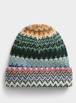 Missoni Mens Colourful zigzag Tuque Hat