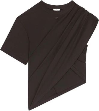 Courr&egrave;ges Asymmetrical Twist T-Shirt