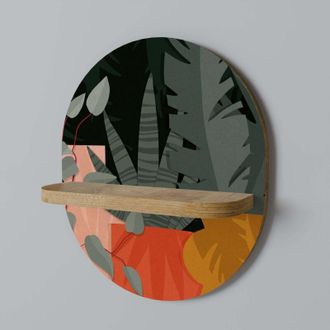 OEM Composici&oacute;n Tropical Estante Ovalado