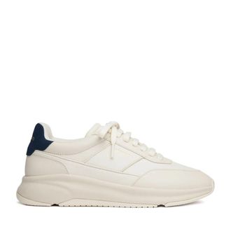 Axel Arigato White Genesis Neo Runner Cushioned Sole Leather Sneakers
