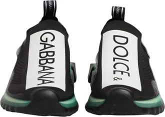 Dolce & Gabbana Black Slip On Sorrento Men Sneakers Mens Shoes