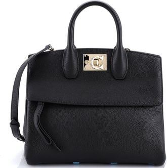 Ferragamo Studio Satchel Leather Medium