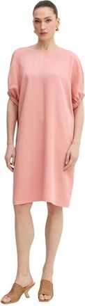 Trussardi Tunicjurk van Lyocell - Dames - Korte kleedjes - Roze - S - Linnen - Kleedjes