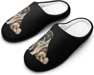 Generic Caucasian Shepherd Dog Funny Mens Cotton Slippers Soft Non-Slip Rubber Sole House Slipper Indoor Outdoor