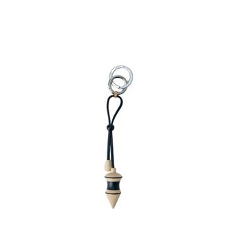 Christophe Lemaire Keyrings, male, Multicolor, Size: ONE SIZE Black Stripes Pendulum Bag Charm