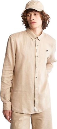 Timberland Hombre, Camisas, Beige, Talla: L